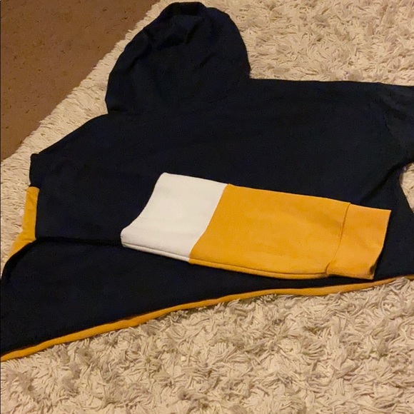 Cute Charlotte Russe cropped stringless hoodie - Picture 5 of 5